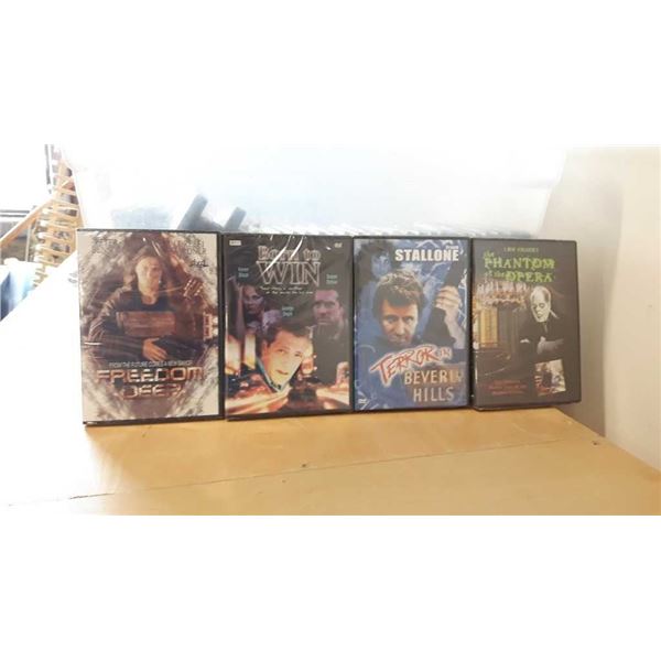 4 SEALED DVDs