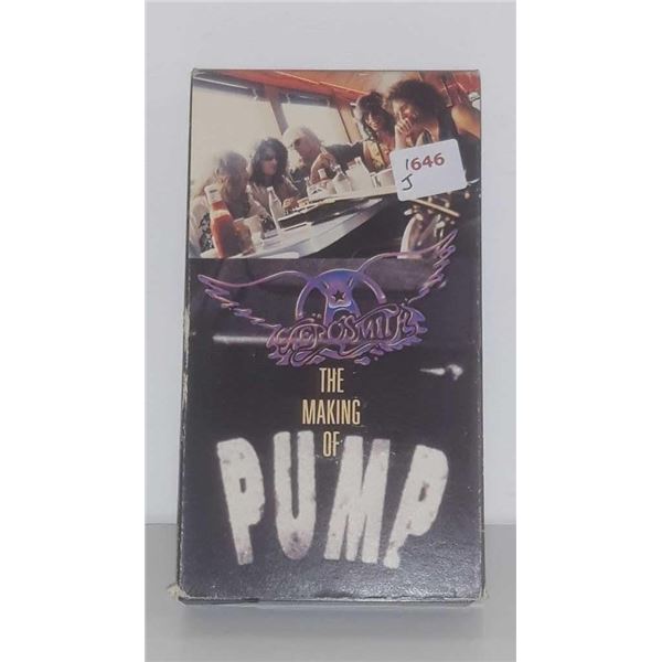 Aerosmith's the making of pump VHS movie