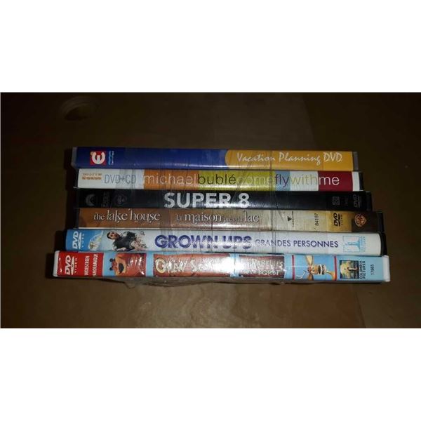 6 piece set of DVD movies