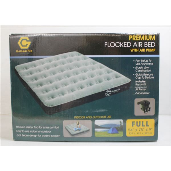 FLOCKED AIR BED