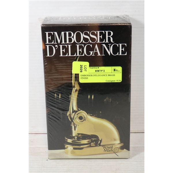 EMBOSSER D'ELEGANCE BRASS FINISH