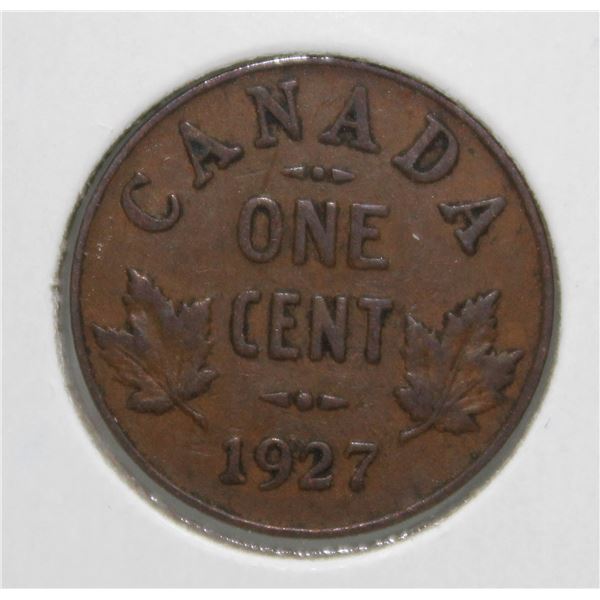 1927 SEMI-KEY DATE CANADA SMALL CENT