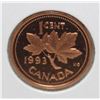 Image 1 : 1993 PROOF FINISH CANADA 1 CENT