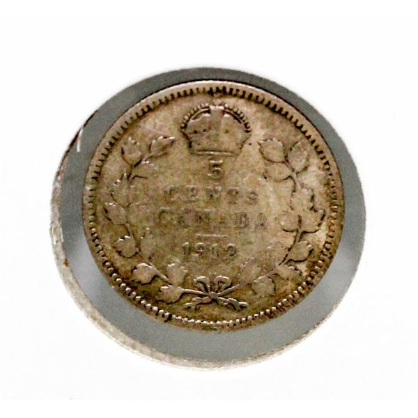 1912 GEORGE V CANADA SILVER "FISHSCALE"