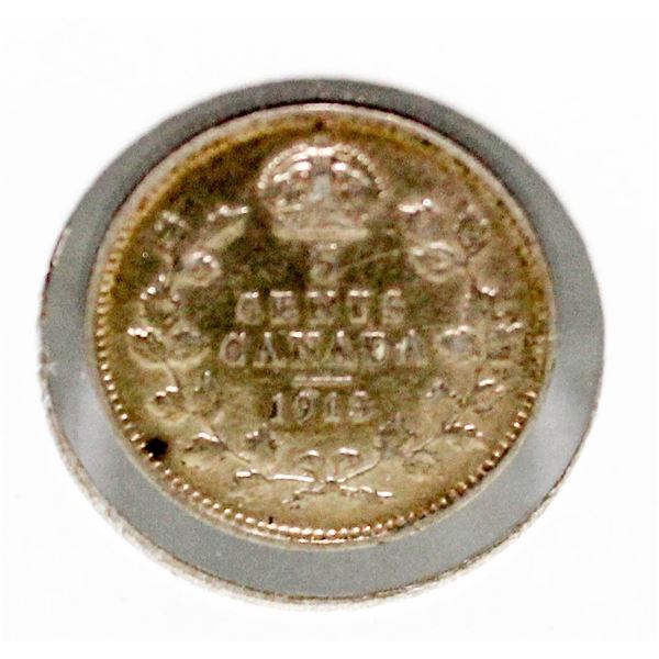 1913 GEORGE V CANADA SILVER  FISHSCALE 