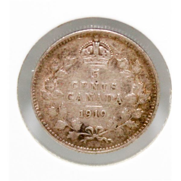 1919 GEORGE V CANADA SILVER  FISHSCALE 