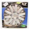 Image 1 : FOUR PACK 15" WHEEL COVERS MINT IN BOX