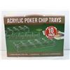 Image 1 : ACRYLIC POKER CHIP TRAYS