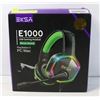 Image 1 : ESKA E1000 USB GAMING HEADSET W/ FULL RGB