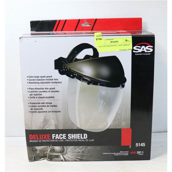 DELUXE SAS SAFETY FACE SHIELD