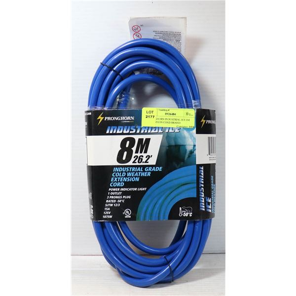 PRONGHORN INDUSTRIAL ICE 8M EXTENSION CORD BRAND