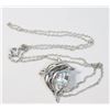 Image 1 : #334-TOPAZ NECKLACE & PENDANT 18" (DOLPHIN)3.49G