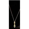 Image 1 : #331-PERIDOT NECKLACE & PENDANT 18"