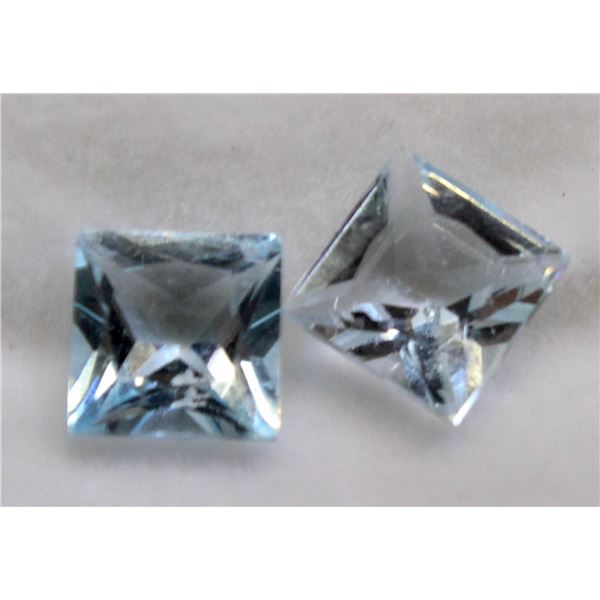 #94-SKY BLUE TOPAZ GEMSTONES SQUARE 3.5ct