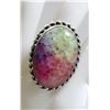 Image 1 : #46-NATURAL RAINBOW SOLAR QUARTZ RING SIZE 8