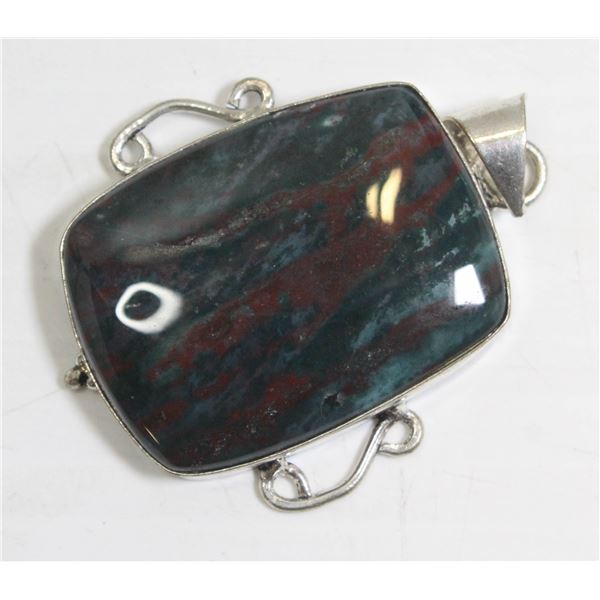 #39-NATURAL BLOODSTONE PENDANT