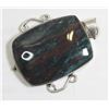 Image 1 : #39-NATURAL BLOODSTONE PENDANT