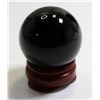 Image 1 : #231-NATURAL BLACK OBSIDIAN SPHERE BALL 29.6 mm