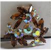 Image 1 : 2.25" MULTICOLOUR VINTAGE LADIES COSTUME BROOCH