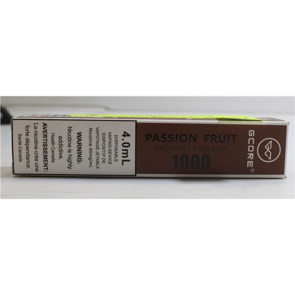 ONE G-CORE 1000 PUFFS E-CIG PASSIONFRUIT 5%