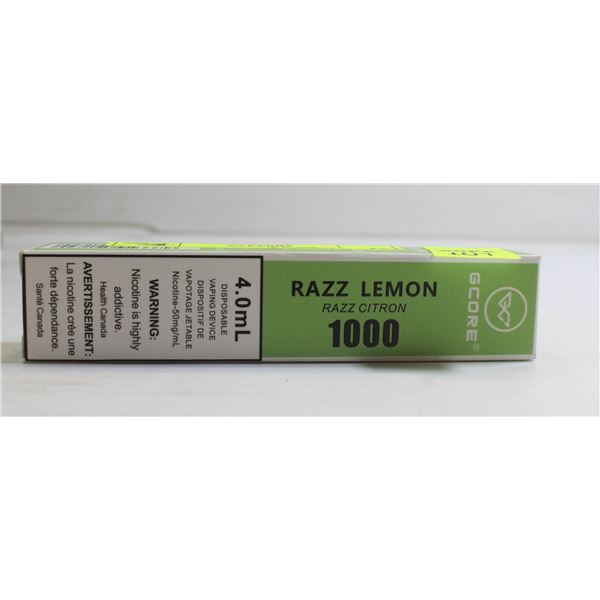 ONE G-CORE 1000 PUFFS E-CIG RAZZ LEMONADE 5%