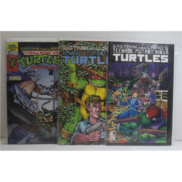 3 X COLLECTORS TMNT COMICS