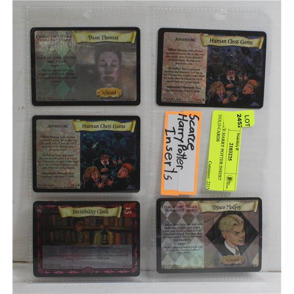 SCARCE HARRY POTTER INSERT HOLO CARDS