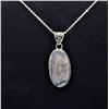 Image 1 : 7) LARGE OVAL DENDRITE OPAL PENDANT