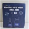 Image 1 : BLUE GLASS SPRAY BOTTLES 15 PIECES (2OZ + 4OZ)