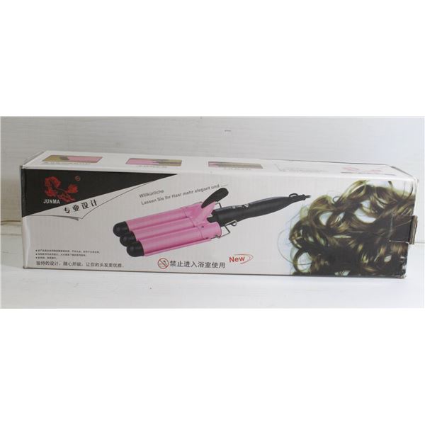 JUNMA 3 BARREL CURLING WAND - GOLD