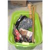 Image 1 : GREEN TOTE FULL OF HUNTING ACCESSORIES LOTS&LOTS