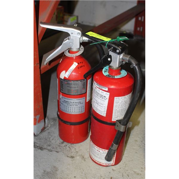 LOT 2 CHARGED 5-7LBS FIRE EXTINGUISHERS