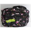 Image 1 : SHOYATE HANDBAG - BLACK + PINK FLORAL