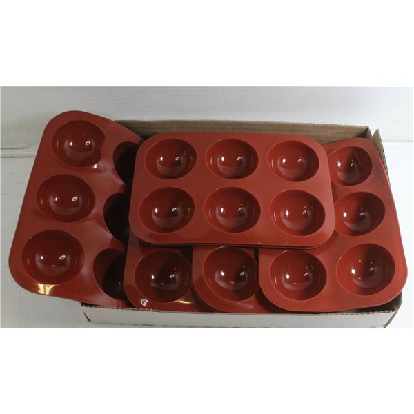 SET OF 8 SILCONE CHOCOLATE BOMB MOLDS