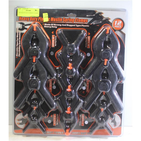 12PC HEAVY DUTY SPRING CLAMPS