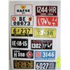 Image 1 : VINTAGE 12 MINI LICENSED PLATES