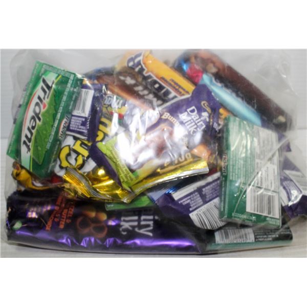 BAG LOT OF 24 BRAND NAME ASSORTED CHOCOLATE BARS