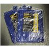 Image 1 : LOT OF 2 NEW 5' X 7' TARPS