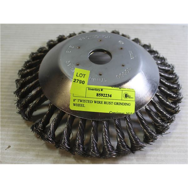 8" TWISTED WIRE RUST GRINDING WHEEL