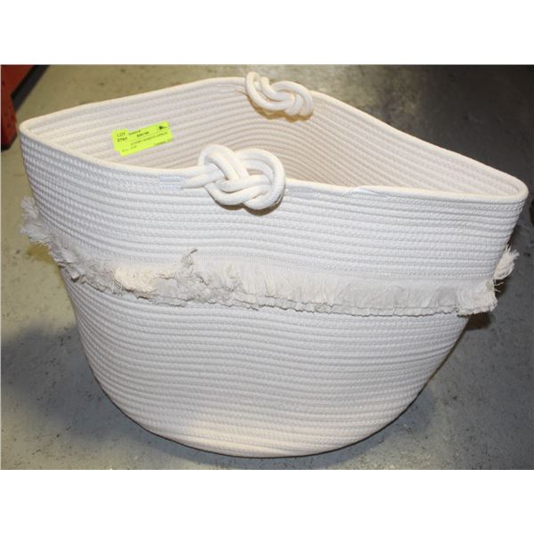 ROPE LAUNDRY BASKETS APPROX W-23" H-16"