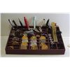 Image 1 : PENS, TOKENS, LIGHTERS, PINS AND MORE IN ORGANIZER