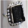 Image 1 : #60-NATURAL BLACK TOURMALINE RING SIZE 6.5