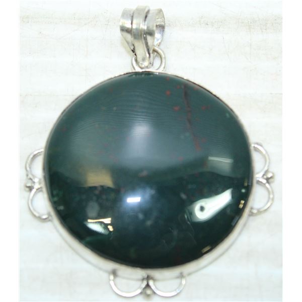 #36-NATURAL BLOODSTONE PENDANT