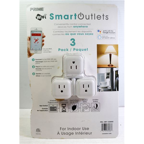 PACK OF 3 SMART OUTLETS