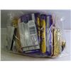 BAG LOT OF 24 BRAND NAME ASSORTED CHOCOLATE BARS