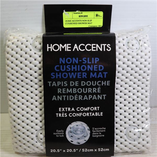 HOME ACCENTS NON-SLIP CUSHIONED SHOWER MAT