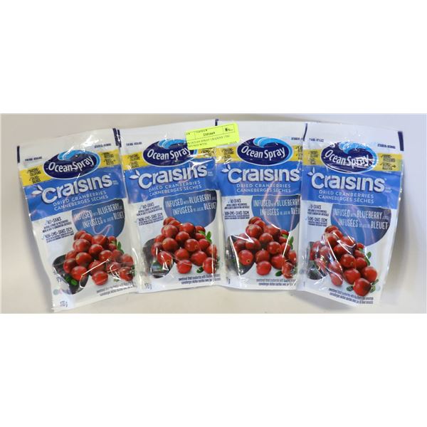 4X OCEAN SPRAY CRAISINS 170G INFUSED WITH