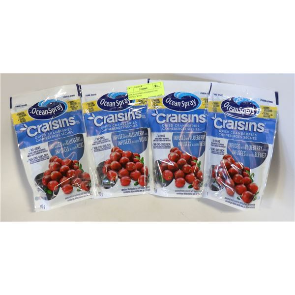 4X OCEAN SPRAY CRAISINS 170G INFUSED WITH