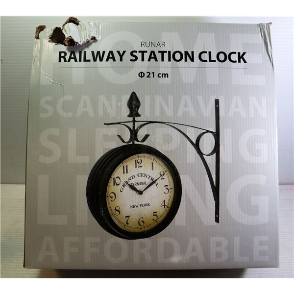 JYSK RAILWAY STATION WALL CLOCK