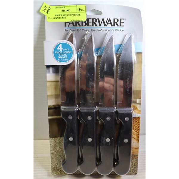 4PC FARBERWARE CHOP HOUSE STEAK KNIFE SET